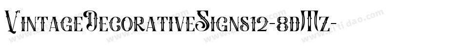 VintageDecorativeSigns12-8dMz字体转换