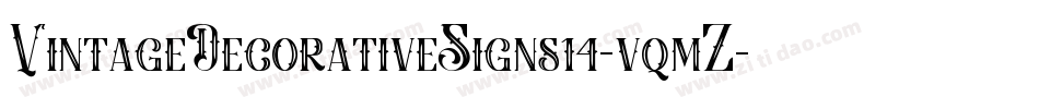 VintageDecorativeSigns14-vqmZ字体转换