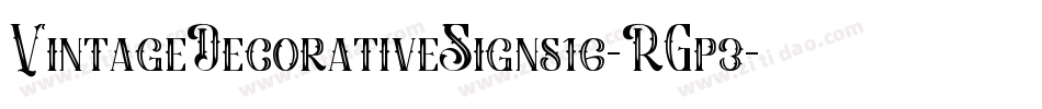 VintageDecorativeSigns16-RGp3字体转换