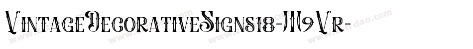 VintageDecorativeSigns18-M9Vr字体转换