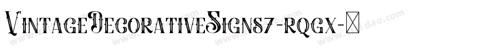 VintageDecorativeSigns7-rqgx字体转换