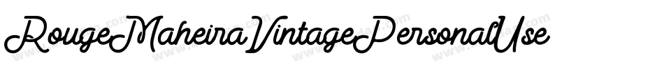 RougeMaheiraVintagePersonalUse-MRYP字体转换