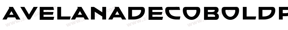 AvelanaDecoBoldPersonalUse-11Ej字体转换
