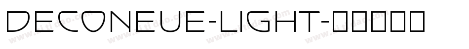 DecoNeue-Light字体转换