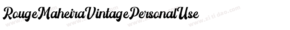 RougeMaheiraVintagePersonalUse-MRYP字体转换