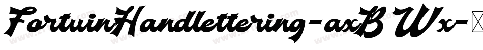 FortuinHandlettering-axBWx字体转换 FortuinHandlettering-axBWx字体转换