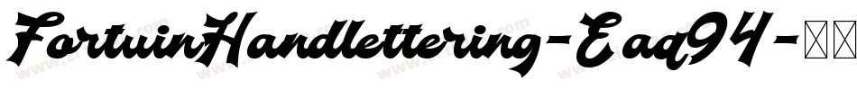 FortuinHandlettering-Eaq94字体转换 FortuinHandlettering-Eaq94字体转换