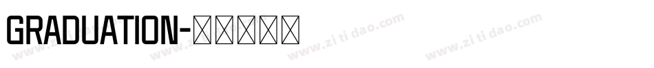 graduation字体转换