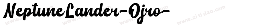 NeptuneLander-Ojro字体转换