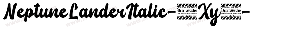 NeptuneLanderItalic-4Xy9字体转换