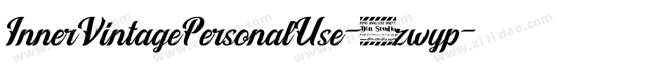 InnerVintagePersonalUse-3zwyp字体转换