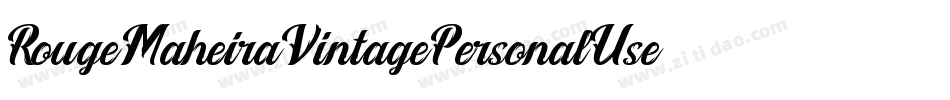 RougeMaheiraVintagePersonalUse-MRYP字体转换