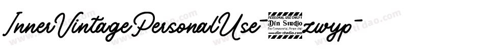 InnerVintagePersonalUse-3zwyp字体转换