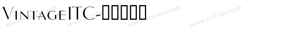 VintageITC字体转换