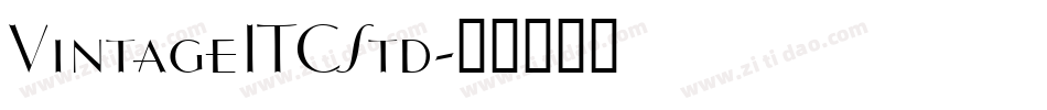 VintageITCStd字体转换