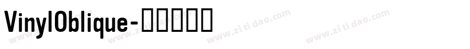 VinylOblique字体转换