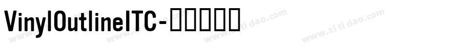 VinylOutlineITC字体转换