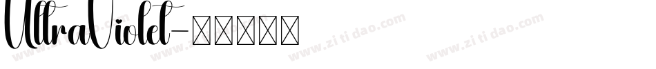 UltraViolet字体转换