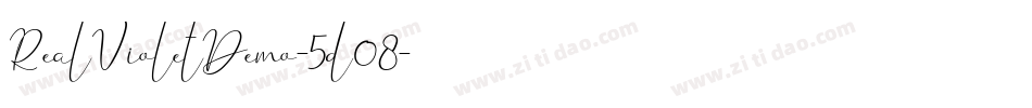 RealVioletDemo-5d08字体转换