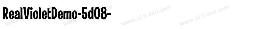 RealVioletDemo-5d08字体转换
