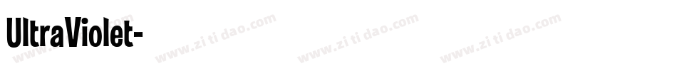 UltraViolet字体转换