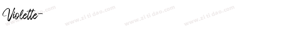 Violette字体转换