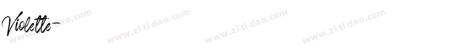 Violette字体转换