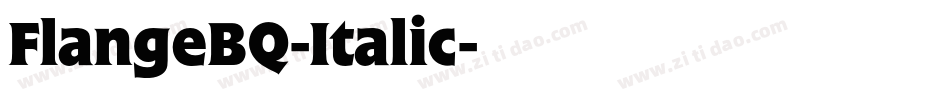 FlangeBQ-Italic字体转换