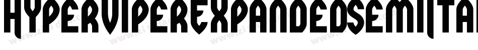 HyperViperExpandedSemiItal-X33eZ字体转换