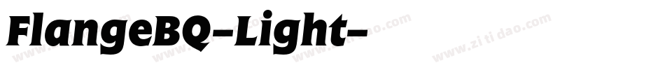 FlangeBQ-Light字体转换