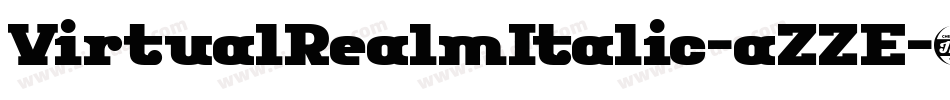 VirtualRealmItalic-aZZE字体转换