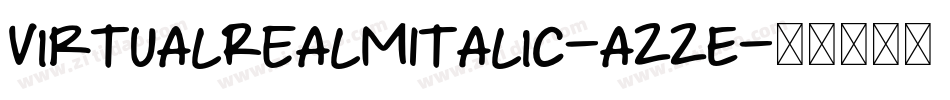VirtualRealmItalic-aZZE字体转换