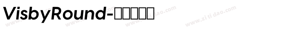 VisbyRound字体转换
