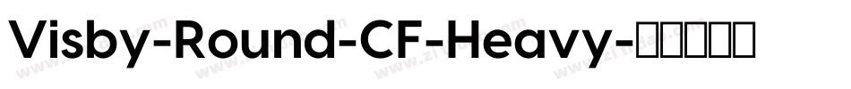 Visby-Round-CF-Heavy字体转换
