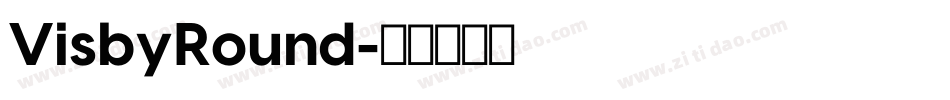 VisbyRound字体转换