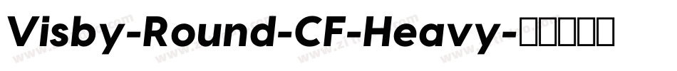 Visby-Round-CF-Heavy字体转换