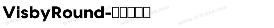 VisbyRound字体转换