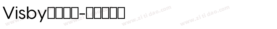 Visby系列字体字体转换