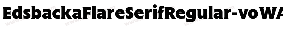 EdsbackaFlareSerifRegular-voWA字体转换
