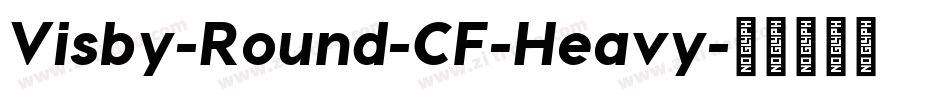 Visby-Round-CF-Heavy字体转换