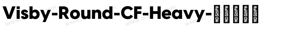 Visby-Round-CF-Heavy字体转换