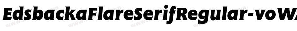 EdsbackaFlareSerifRegular-voWA字体转换