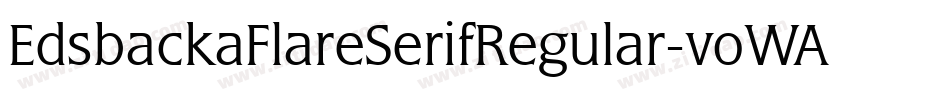 EdsbackaFlareSerifRegular-voWA字体转换