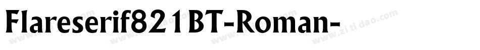 Flareserif821BT-Roman字体转换