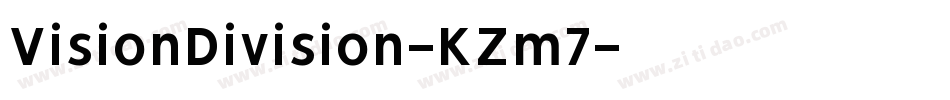 VisionDivision-KZm7字体转换