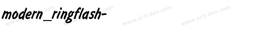 modern_ringflash字体转换