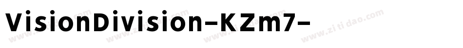 VisionDivision-KZm7字体转换