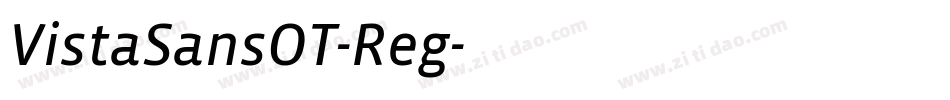 VistaSansOT-Reg字体转换
