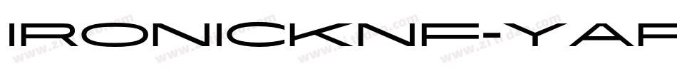 IronickNf-YArj字体转换