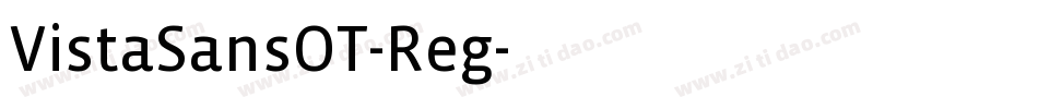 VistaSansOT-Reg字体转换